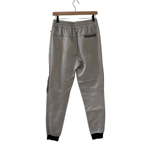 Encrypted Silver Gray Sweatpants Medium Tech Edge Zippered Pockets Urban Comfort - Picture 7 of 7